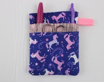 Unicorn Scrub POCKET Insert, Organizer & Protector for Nurses, Doctors