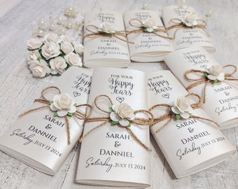 Personalized Wedding Tissue pack, Elegant wedding favors, Wedding Ceremony pack, For happy tears tissues