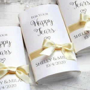 Personalized Wedding Favors -For your Happy Tears Tissue packs