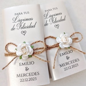 Wedding favors, Elegant wedding tissues, Wedding Ceremony packs, For Your Happy tears