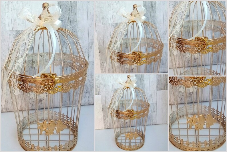 Large Card Box Birdcage Wedding Card Holder Wedding Card Box Etsy