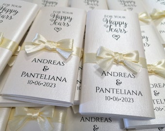 Personalized Wedding favors For Happy Tears tissues