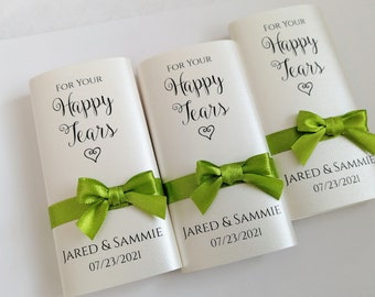 Wedding Favors - For Happy Tears packs, Elegant Wedding Favours, Custom Handkerchief, Wedding Tissue pack Wedding decor