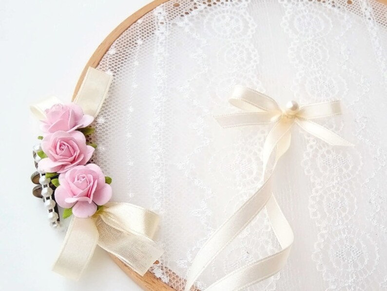 Alternative Ring Pillow Wedding Ring Pillow Pink Ring Etsy