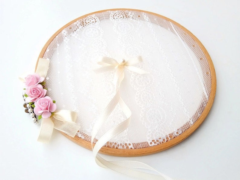 Alternative Ring Pillow Wedding Ring Pillow Pink Ring Etsy