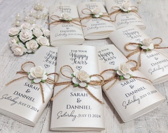 For Happy tears Tissue pack, Personalized Wedding favors, Wedding Ceremony pack, For happy tears tissues, Custom tissues