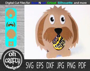 Dog egg holder, egg holder svg, dog svg,  easter egg svg, easter svg, egg holder svg file, svg files for cricut, digital download