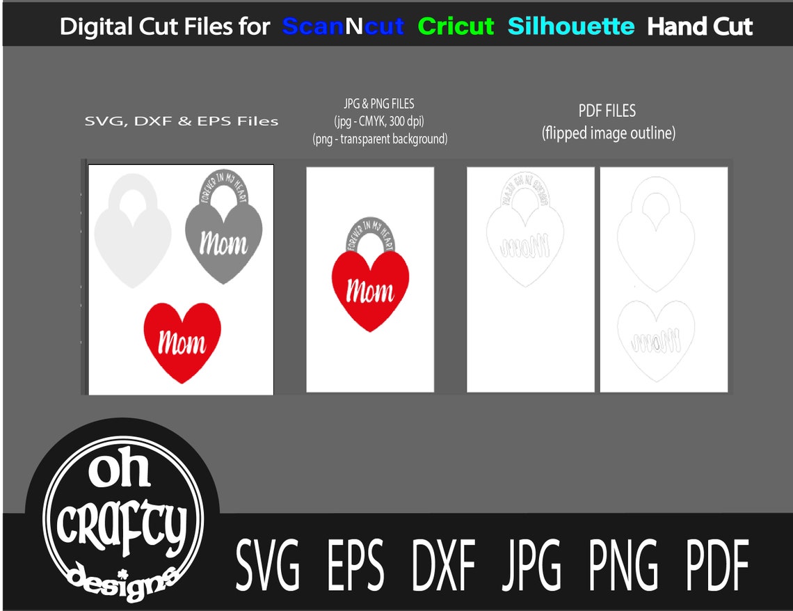 Download Forever in my heart svg mom svg mom memorial svg mom | Etsy