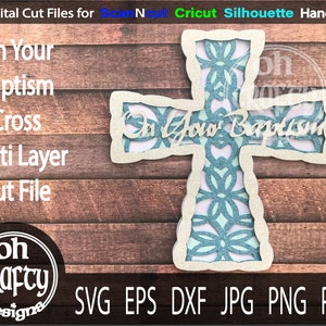 Baptism svg, cake topper svg, Baptism  cut file, Baptism cross svg, Baptism paper cut file, Baptism cake topper svg, baptism card template