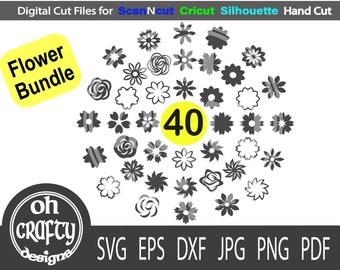 flower cut file bundle, flower svg bundle, flower svg, flower bundle, cricut flower svg bundle, flower clip art bundle, flower svg file
