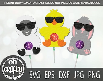 Easter lollipop holder svg, lollipop holder svg, lollipop holder cutfile, easter candy holder, lollipop holder svg bundle, digital download