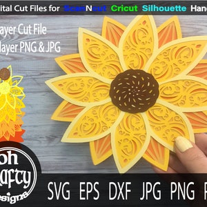 Girasole in formato SVG, mandala di girasole, girasole png, mandala in formato SVG, file di taglio di girasole, file di taglio mandala, file in formato SVG per cricut, disegno di girasole