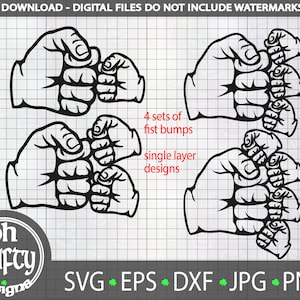 Faust Beule svg, Vater und Sohn svg, Faust Beule Clipart, Papa und Sohn svg, Vatertag svg, Papa Geburtstag svg, Faust Beule Set, Baby Faust svg