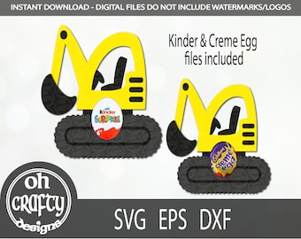 Egg holder svg, digger svg, egg holder cutfile, candy holder svg, kinder egg holder svg, creme egg holder svg, papercut, digital download