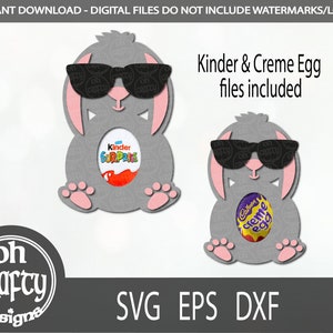 Easter Egg holder svg, bunny egg holder svg, egg holder cutfile, candy holder svg, easter bunny svg file, cute easter svg, digital download