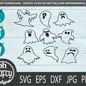Beängstigend Geist svg Bundle, Halloween Geist svg, Gespenst Umriss ClipArt, Halloween geschnitten Dateien, Halloween png Bundle, Gespenst digitales Design