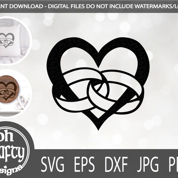 Heart Wedding Band Etsy