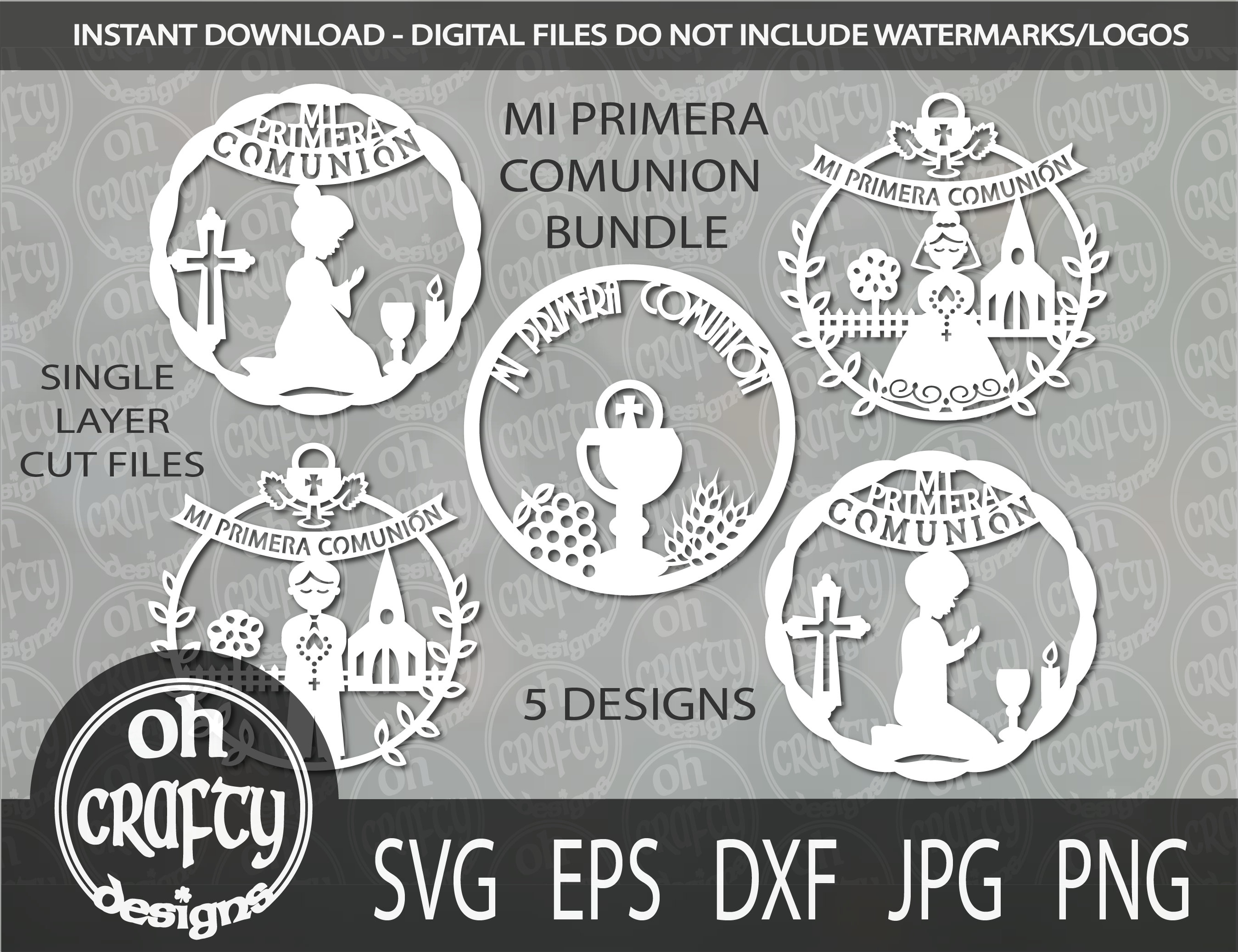 Mi Primera Comunion Svg Primera Comunion Svg Bundle First Etsy UK