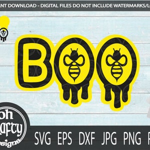 Boo Bees SVG, boo bees png file, halloween svg file for cricut, funny tshirt svg, boo svg file - bees svg design, sublimation png, svg files