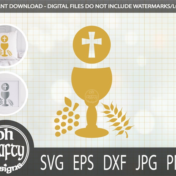 chalice svg, eucharist svg, chalice cup svg, baptism svg, christening svg, communion cutfile, christian svg, religious svg