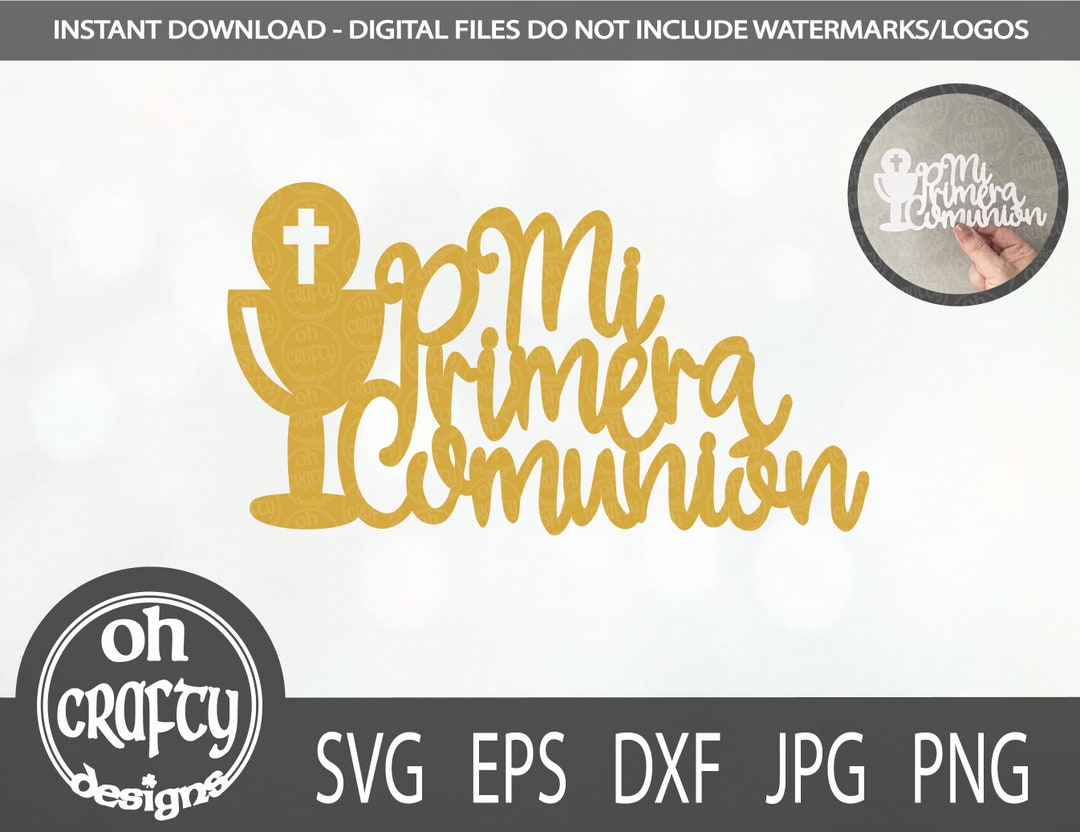 Mi Primera comunión svg, primera comunión svg, cáliz svg archivo