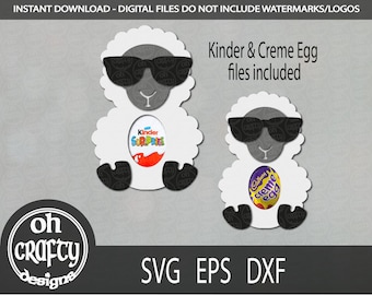 Easter Egg holder svg, lamb egg holder svg, egg holder cutfile, candy holder svg, easter lamb svg file, cute easter svg, digital download