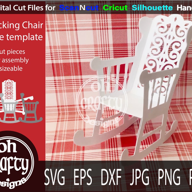 Rocking Chair Dxf - Etsy