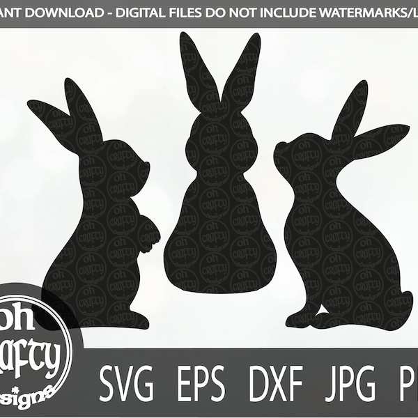 Rabbit Svg File - Etsy