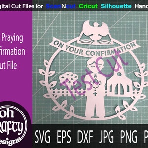 Confirmation Svg, Boy Praying Svg, Confirmation Cut File, Confirmation ...