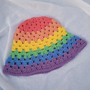 Crochet Pride Bucket Hats - choose your flag