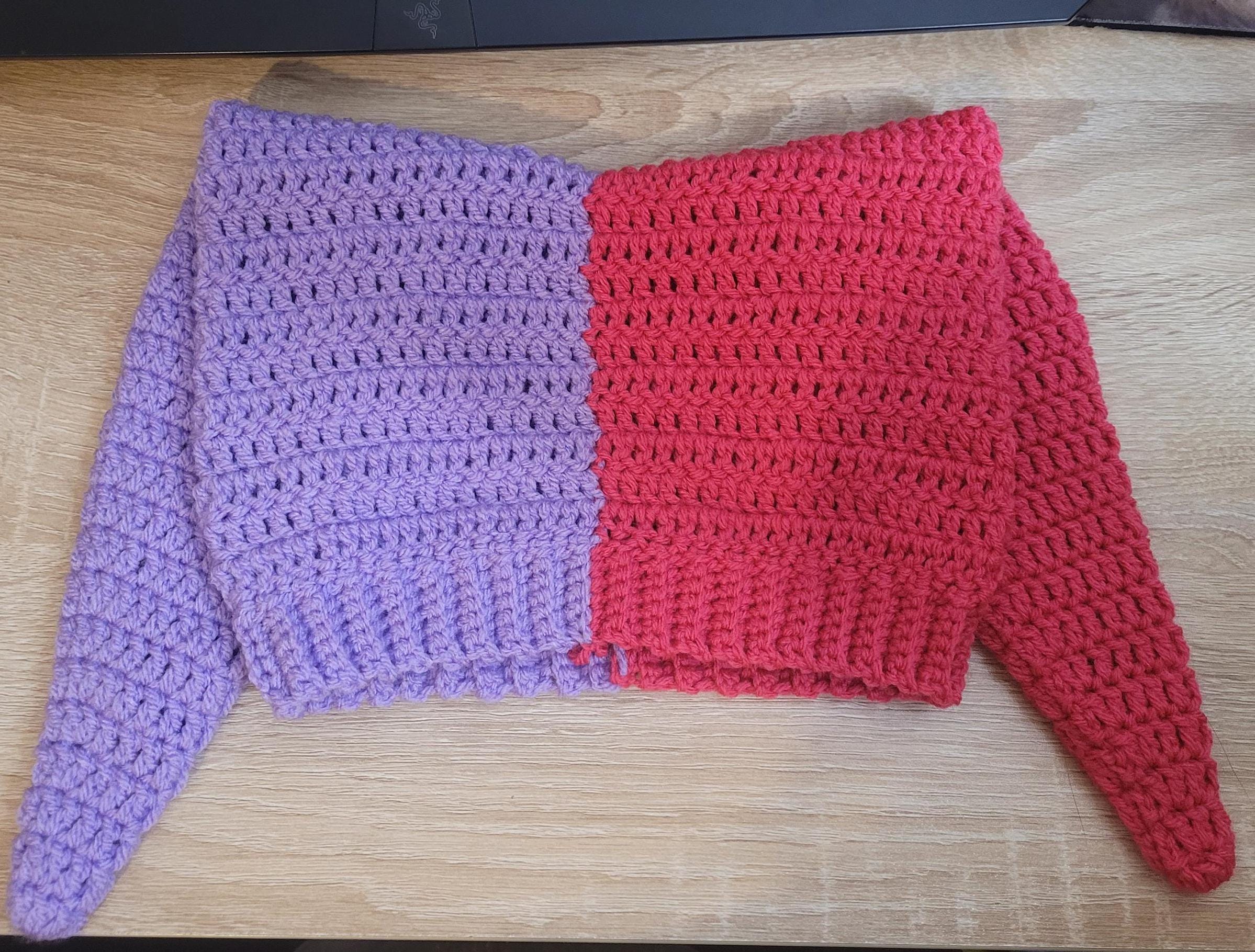 Jester Hat Crochet Pattern - 2 Designs, Stripped & Split - Etsy