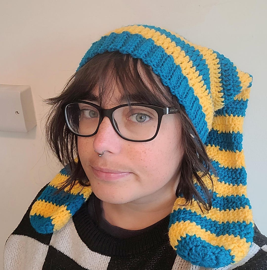 Custom Crochet Bunny Hat Floppy Ears Choose Your Colours Etsy