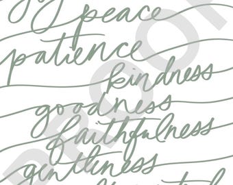 Fruit of the Spirit 2 DIGITAL DOWNLOAD