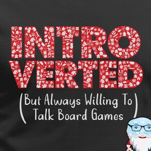 Funny Introverted Board Gamer Shirt - Short-Sleeve Unisex T-Shirt - Introverted Geek Gift