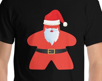Larger Sizes - Christmas Board Game t-shirt - Christmas Game Night Santa Shirt - Short Sleeve T-Shirt