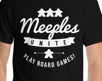Larger Sizes - Meeples Unite Short-Sleeve T-Shirt - Short Sleeve T-Shirt
