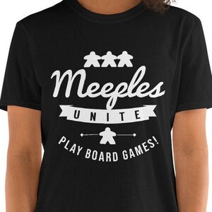 Board Game lovers t-shirt -  Funny Meeples Unite Board Game shirt