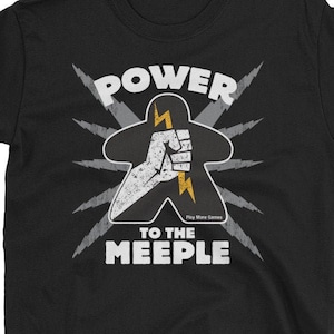 Board Game lovers t-shirt - Funny Power to the Meeple Board Game shirt