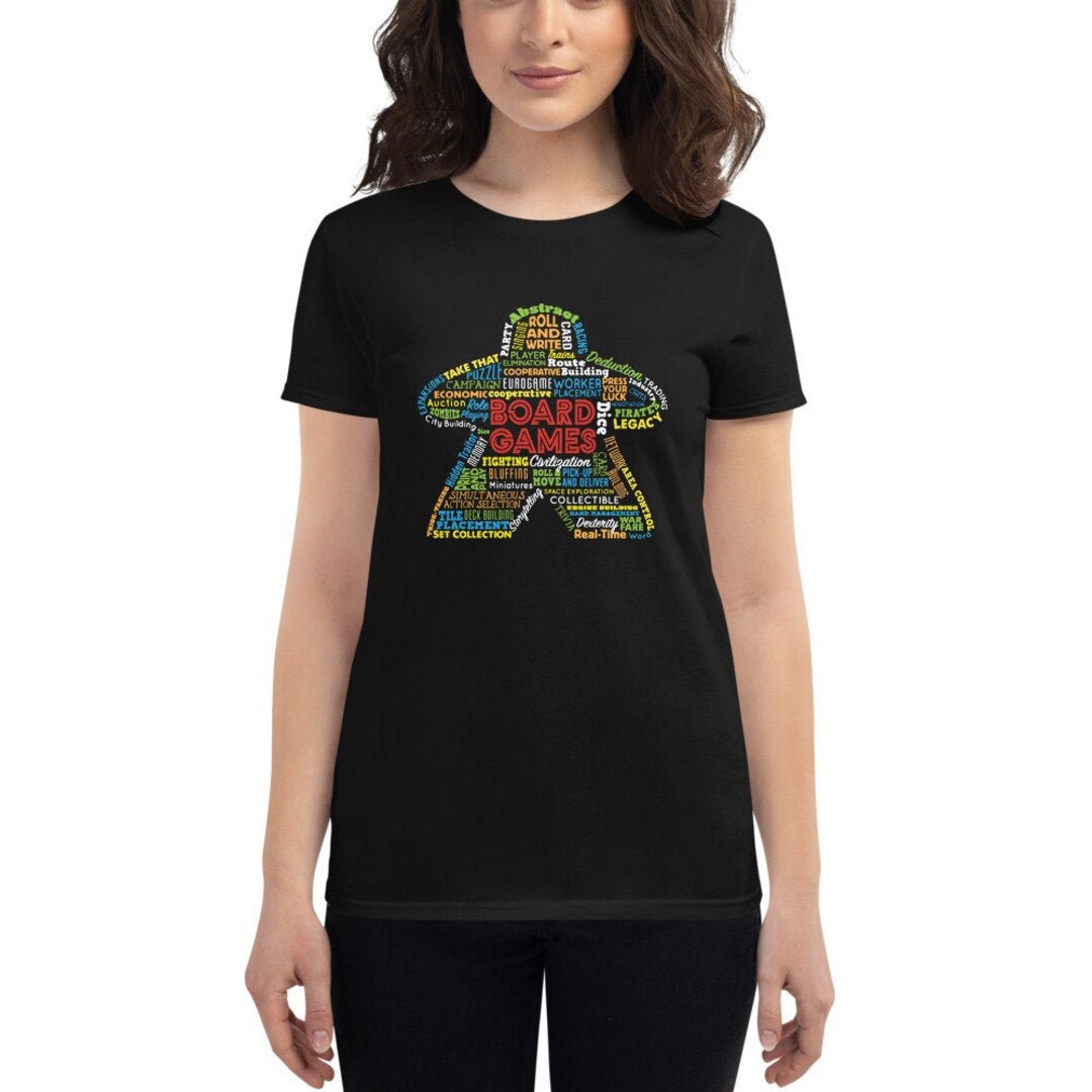 Women's Cut Short Sleeve T-shirt Board Game Mechanics - Etsy Canada