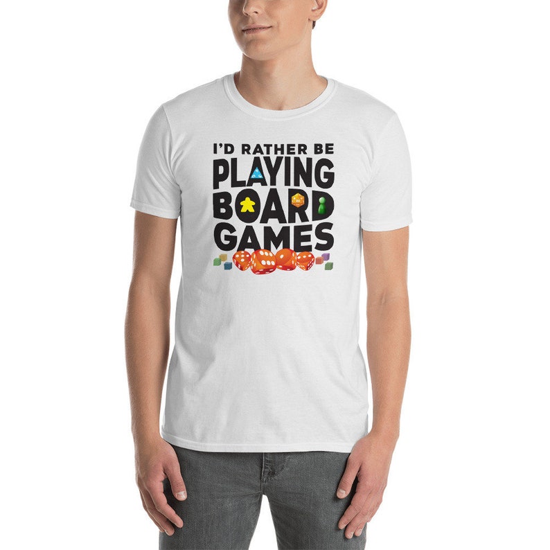 Funny Board Game t shirt  Id Rather Be Playing Board Games image 1