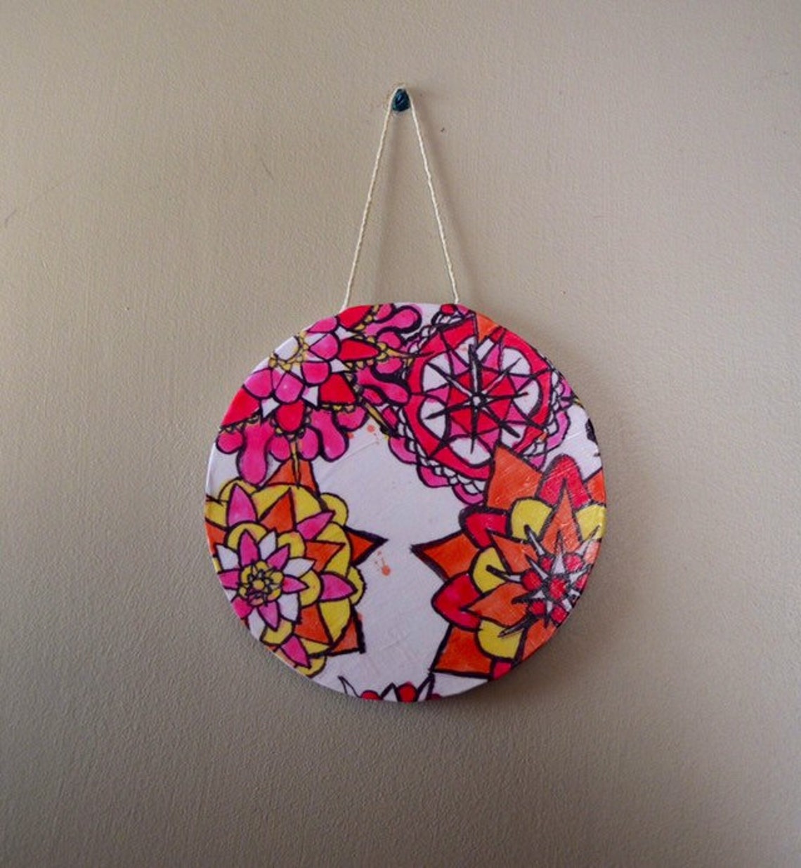 Unique Wall Hanging Floral Wall Decor Small Wall Hanging Etsy