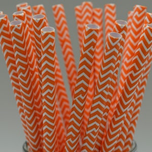 25 x Halloween paper straws biodegradable drinking birthday party striped star bat black orange UK Supplier cake pop image 7