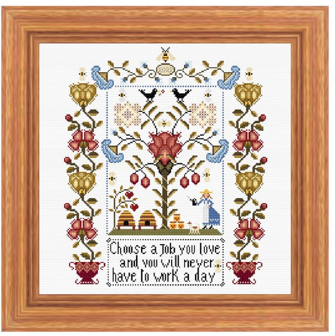 Digital Cross Stitch Pattern PDF – the Magic of Embroidery – Floral ...