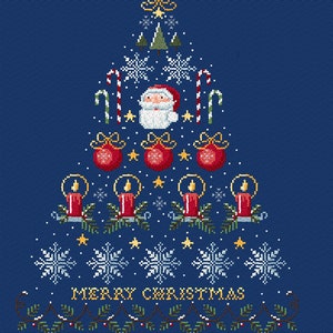 PDF FILE DIGITAL chart- cross stitch pattern, Christmas cross stitch pattern pdf