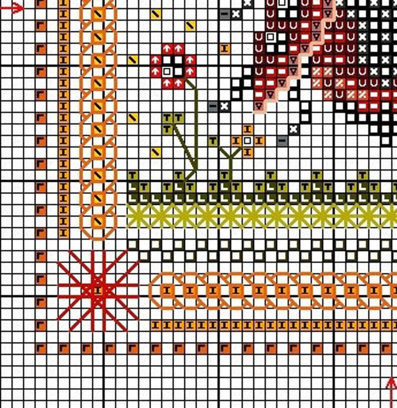 Ladybug, cross stitch pattern PDF lucky ladybug PDF pattern image 3