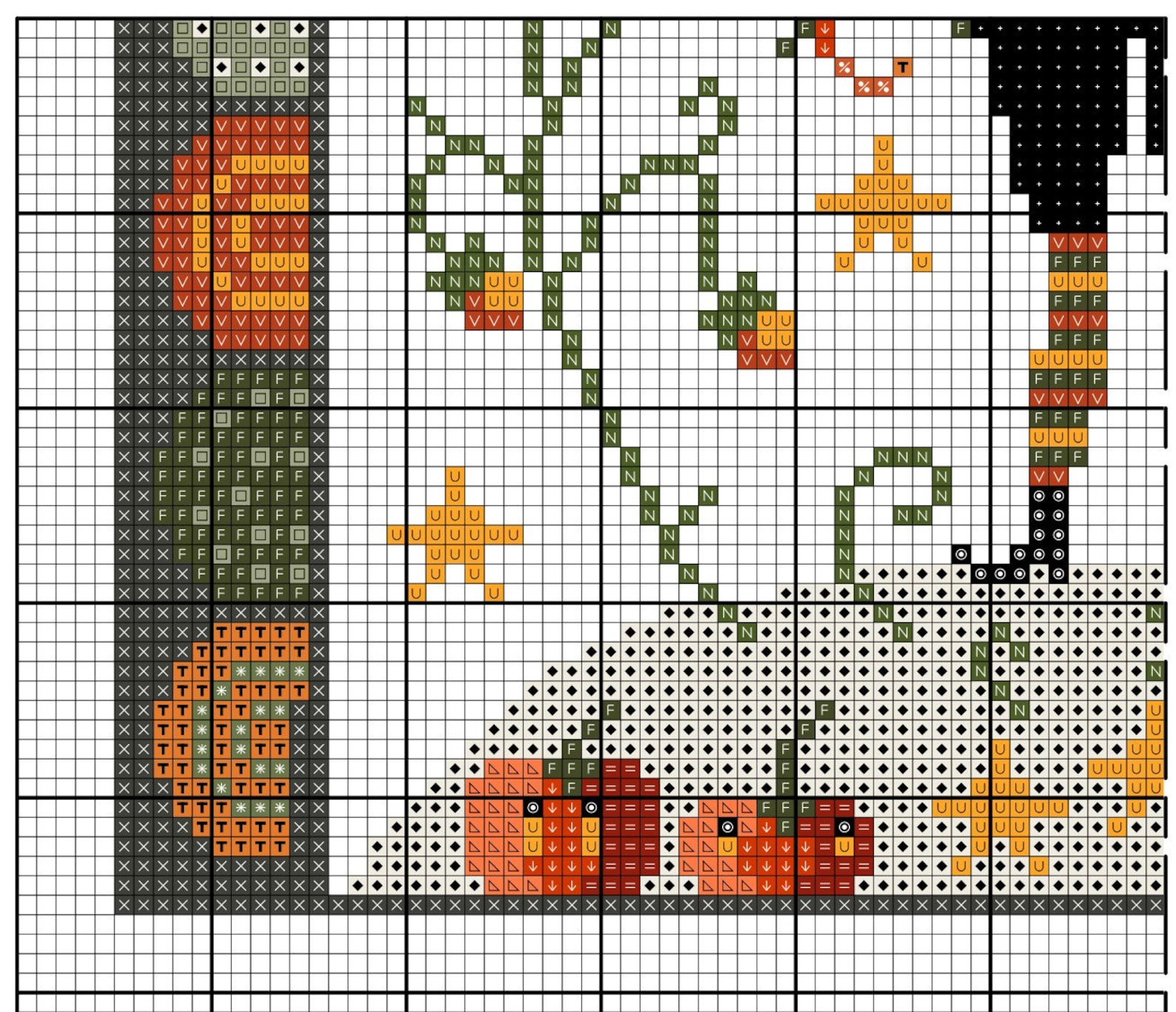 Jack O Lantern-cross Stitch Pattern Pdf- Digital File for Halloween - Etsy