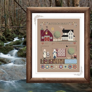 Amish Farm Sampler - The simple life of the Amish-Counted Cross stitch Kit pdf-