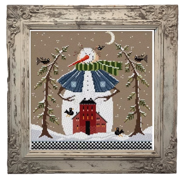 Frosty the Snowman - Counted Cross Stitch Pattern PDF