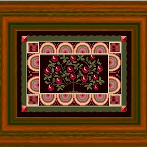 Counted Cross Stitch Apple Tree Pattern - PDF Download