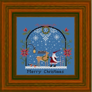Santa Claus Cross Stitch Pattern- PDF